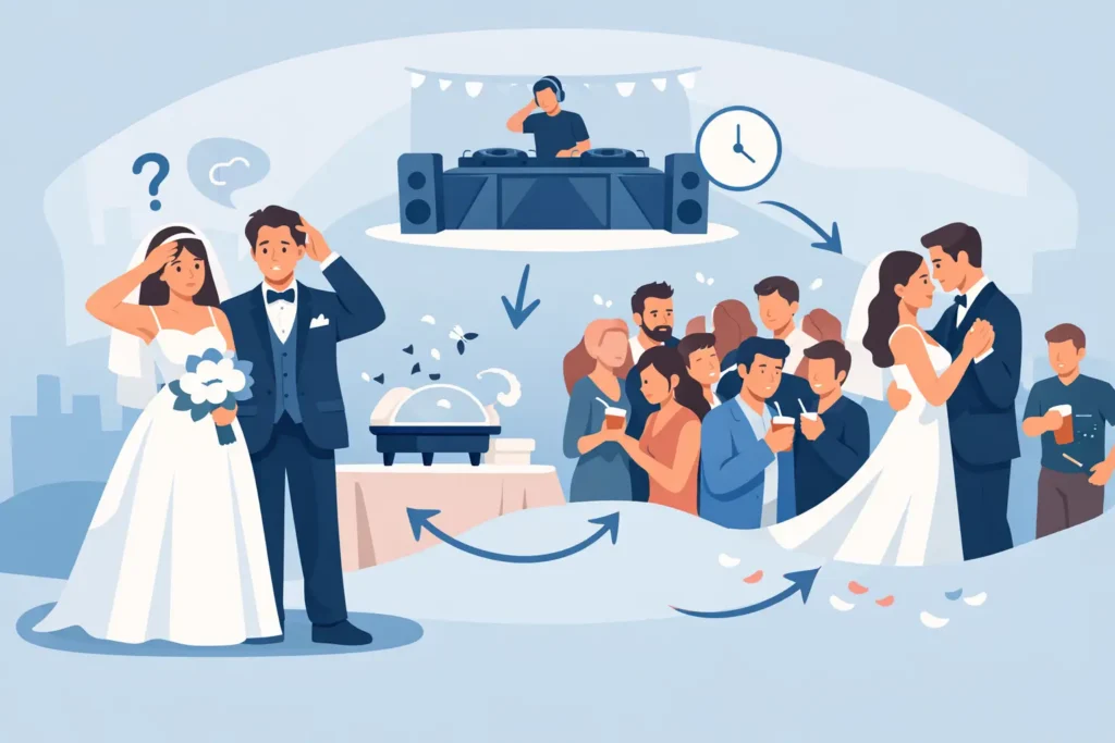 Top Wedding Reception Flow Mistakes to Avoid