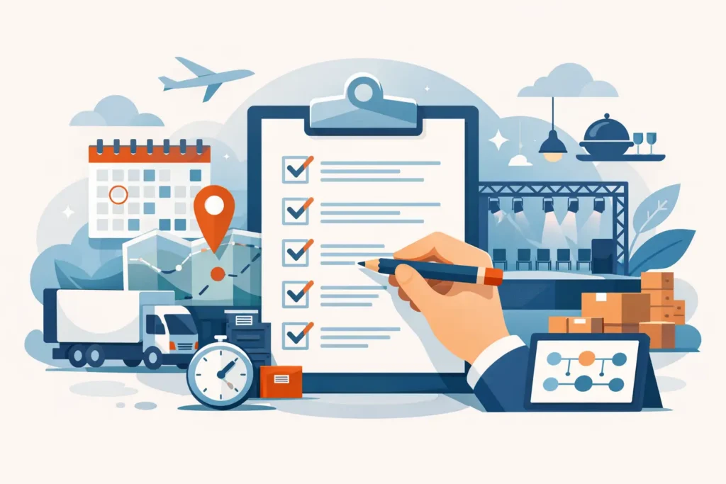 Event Logistics Planning Checklist for Every Detail